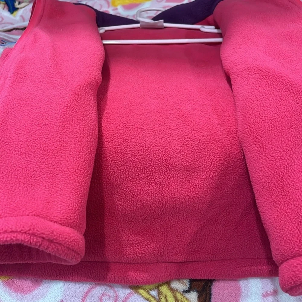 Irish Farmyard Friends Double Layer Fleece Vest, Size 6 girls